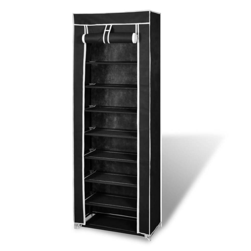 Fabric Shoe Cabinet with Cover 162 x 57 x 29 cm Fabric Shoe Cabinet with Cover 162 x 57 x 29 cm