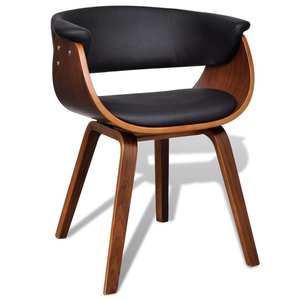 Dining Chair Bent Wood and Faux Leather Dining Chair Bent Wood and Faux Leather