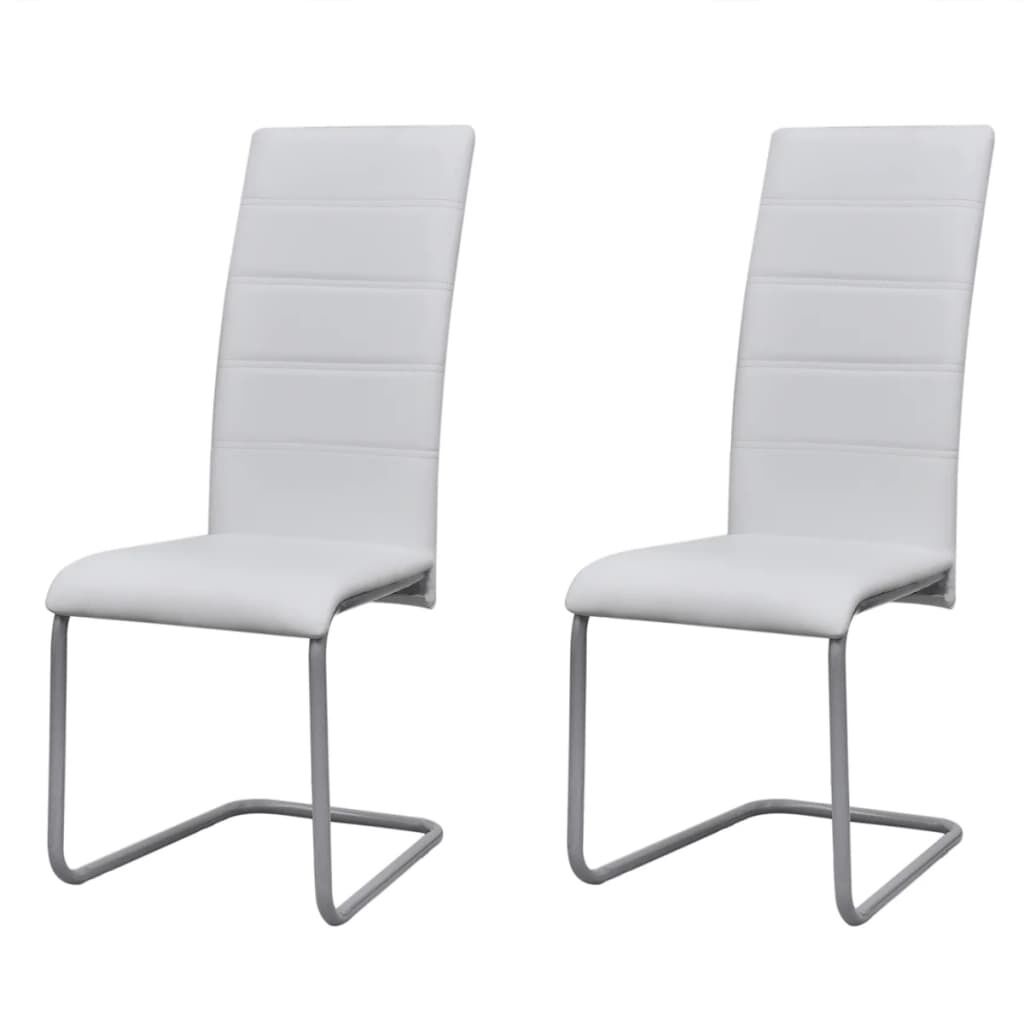 Cantilever Dining Chairs Faux Leather Cantilever Dining Chairs Faux Leather