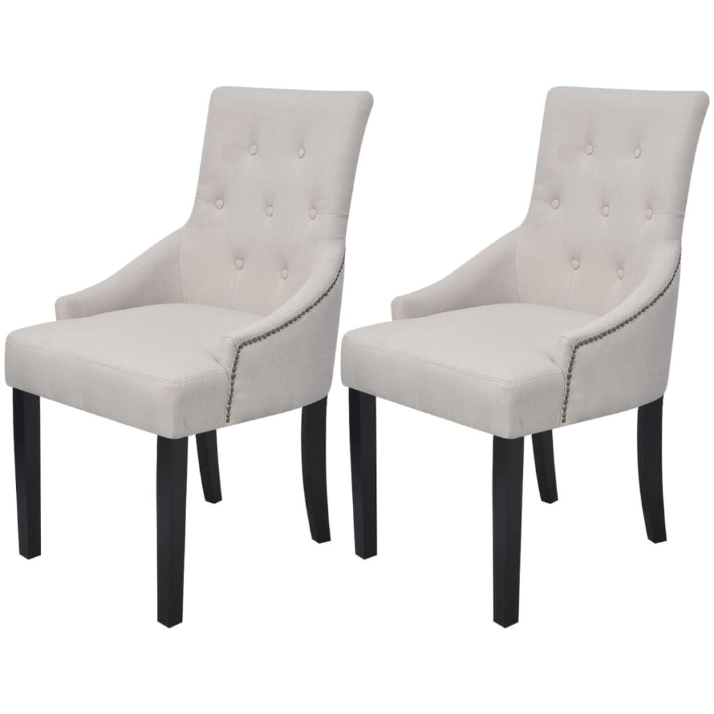Dining Chairs Cream Grey Fabric Dining Chairs Cream Grey Fabric
