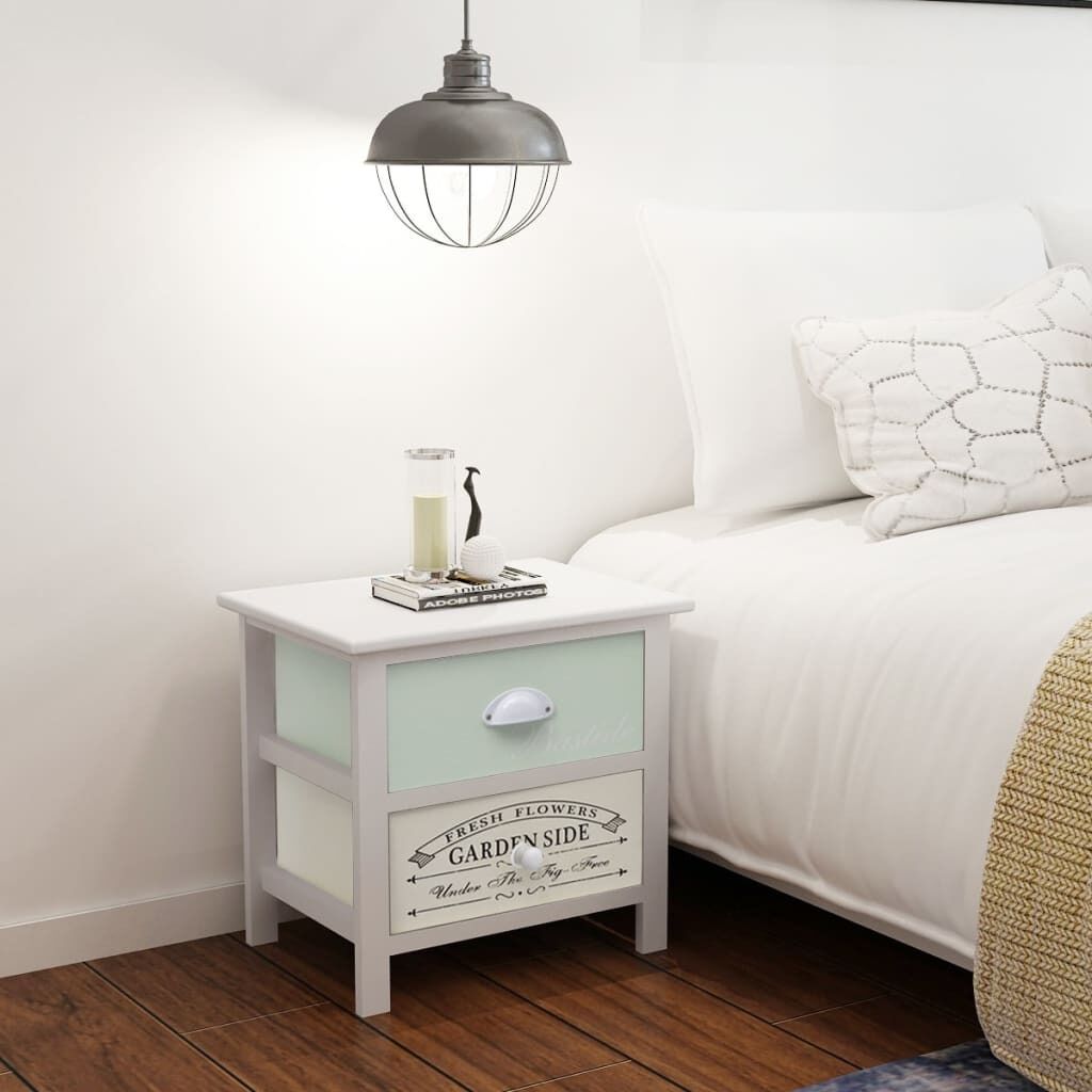 Wellingborough French Bedside Cabinet Wood Wellingborough French Bedside Cabinet Wood