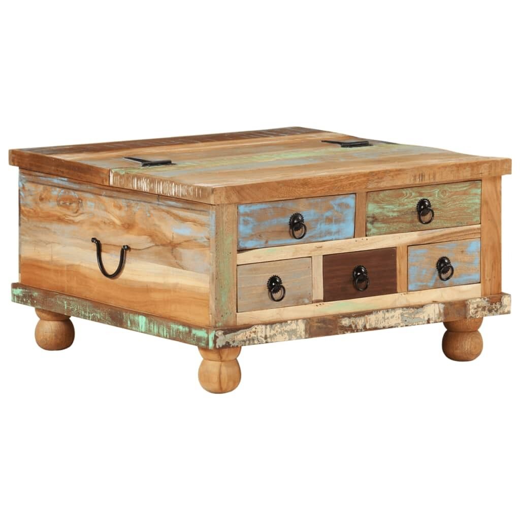 Coffee Table Reclaimed Wood 70x70x38 cm Coffee Table Reclaimed Wood 70x70x38 cm