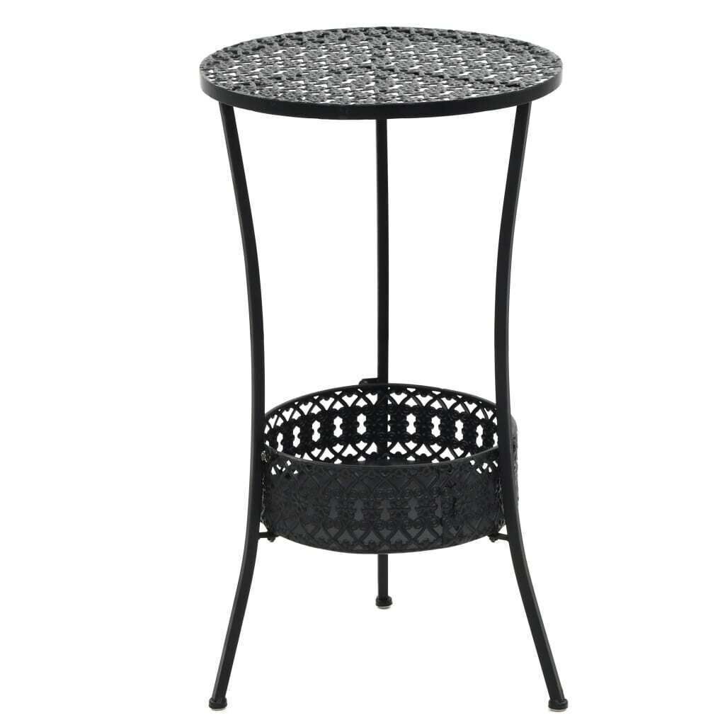 Bistro Table Vintage Style Round Metal 40x70 cm Bistro Table Vintage Style Round Metal 40x70 cm