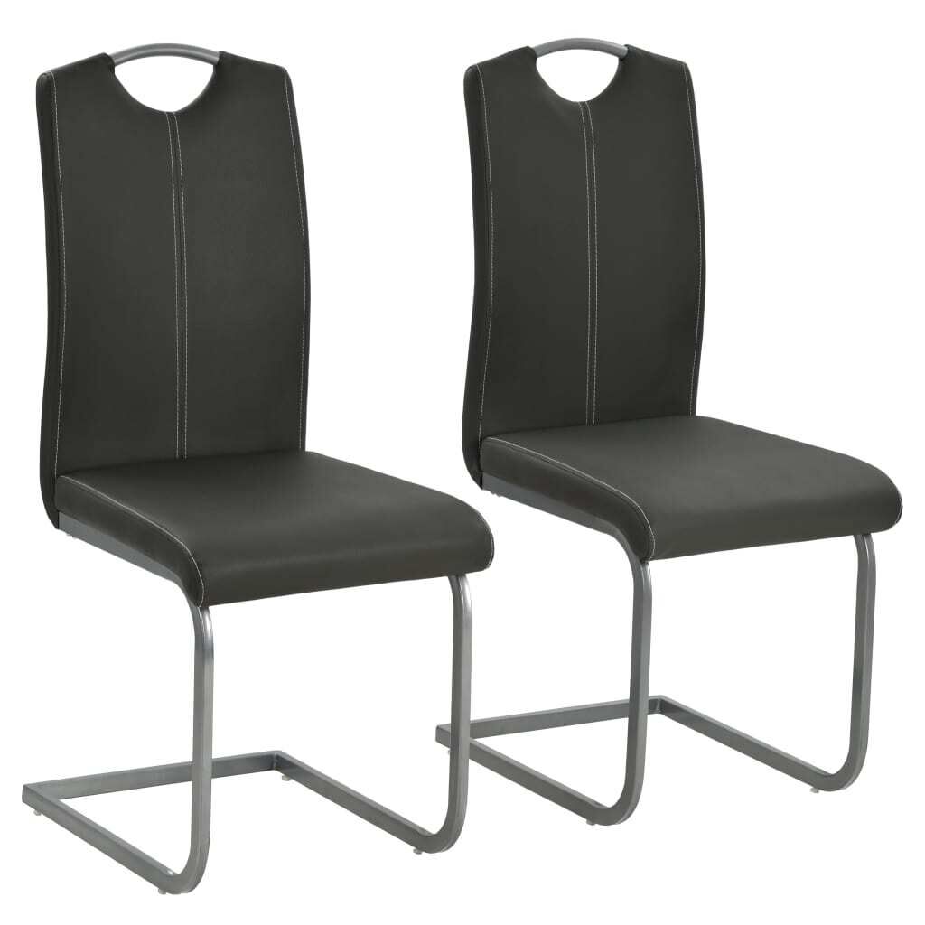 Cantilever Dining Chairs Faux Leather Cantilever Dining Chairs Faux Leather