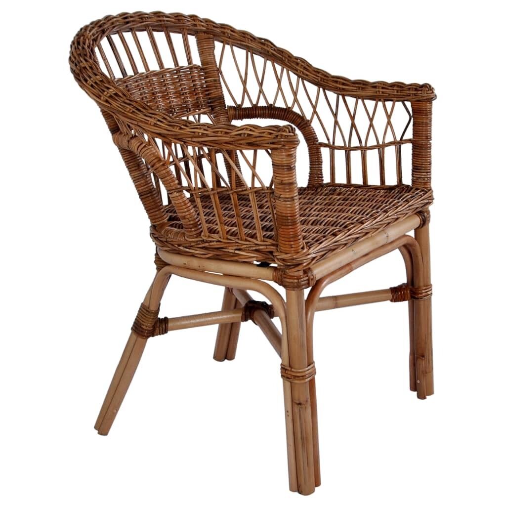 Outdoor Chair Natural Rattan Brown Outdoor Chair Natural Rattan Brown
