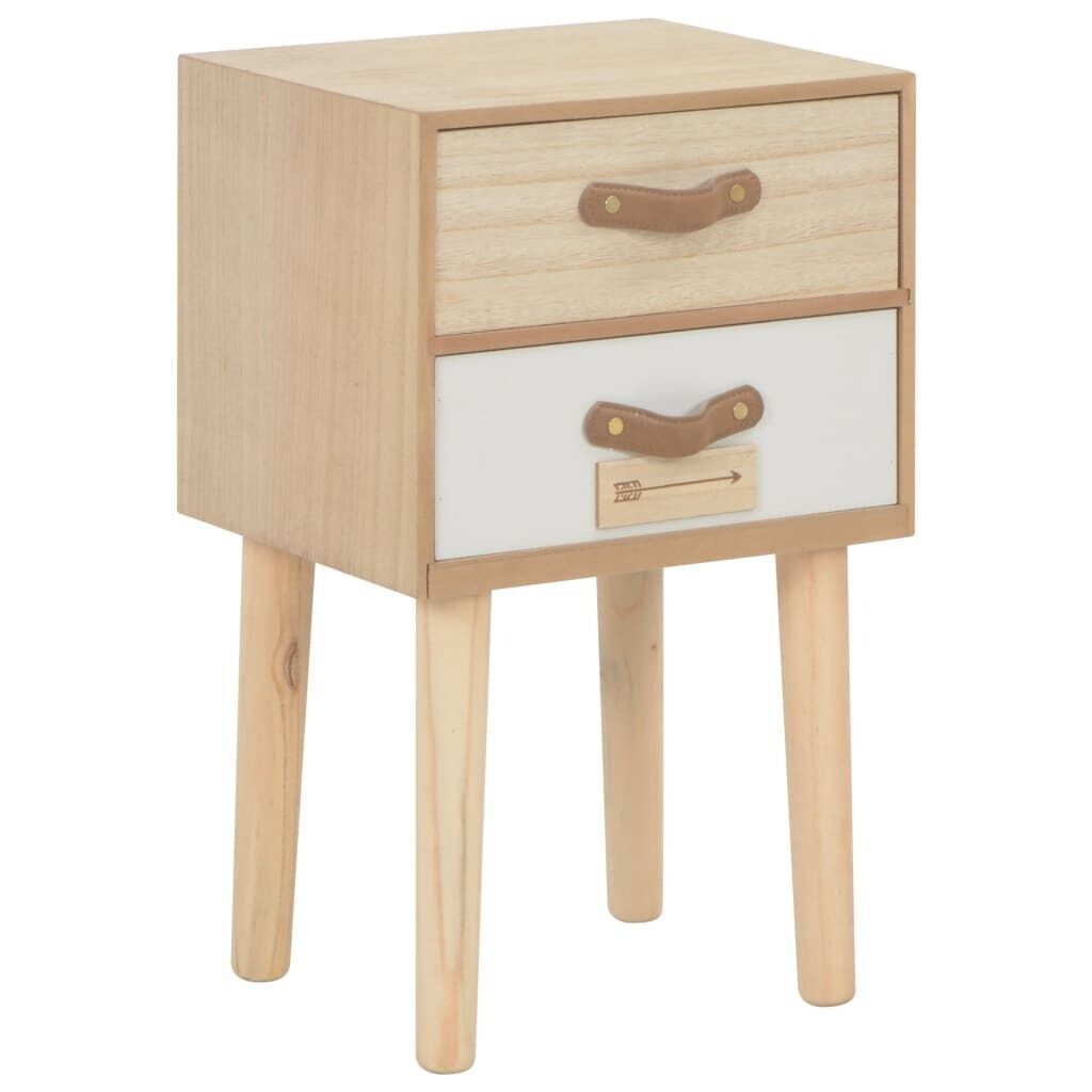 Westall Bedside Cabinet with 2 Drawers Solid Pinewood Westall Bedside Cabinet with 2 Drawers Solid Pinewood