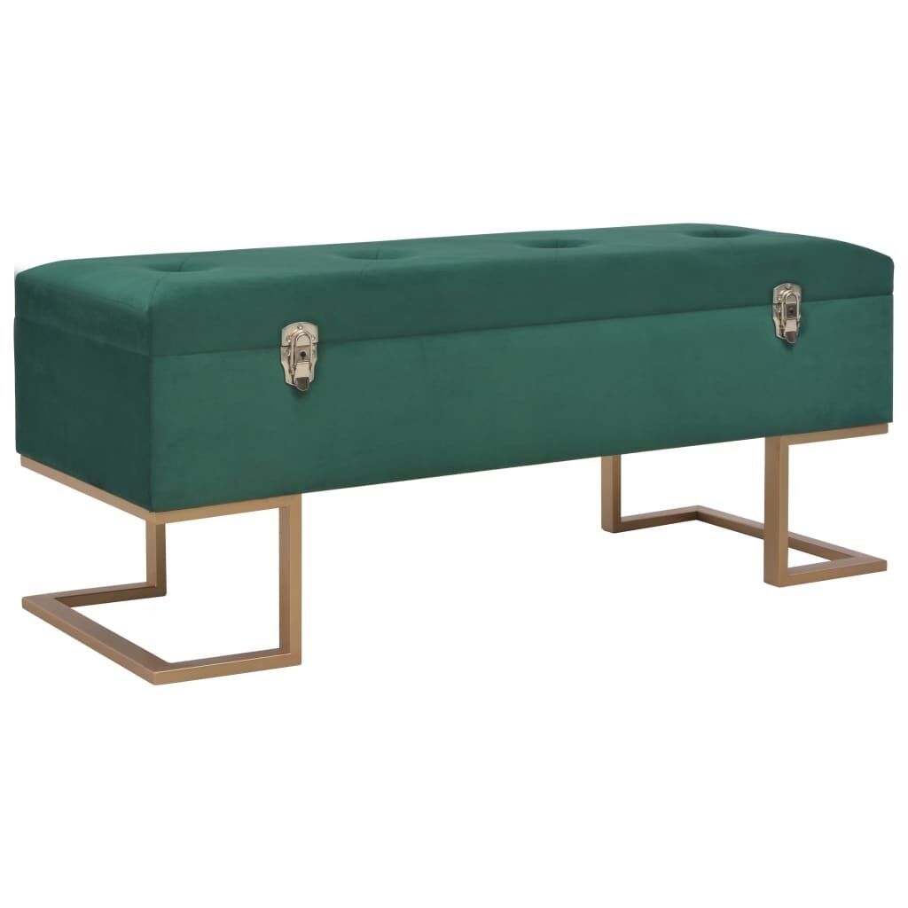 Bench with Storage Compartment 105 cm Velvet Bench with Storage Compartment 105 cm Velvet