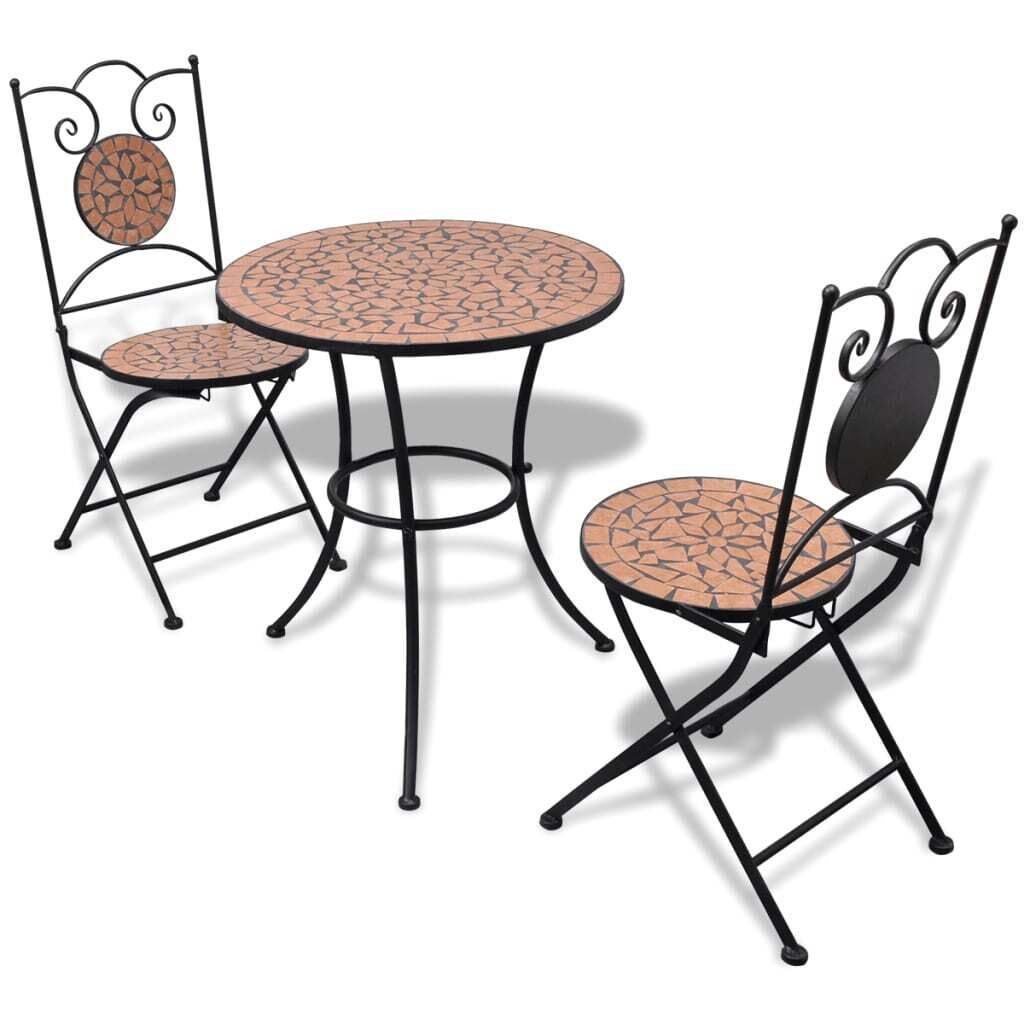 3 Piece Bistro Set Ceramic Tile 3 Piece Bistro Set Ceramic Tile