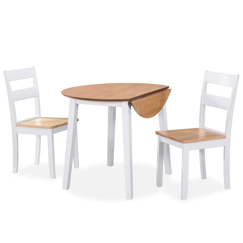 Dining Set MDF and Rubberwood White Dining Set MDF and Rubberwood White