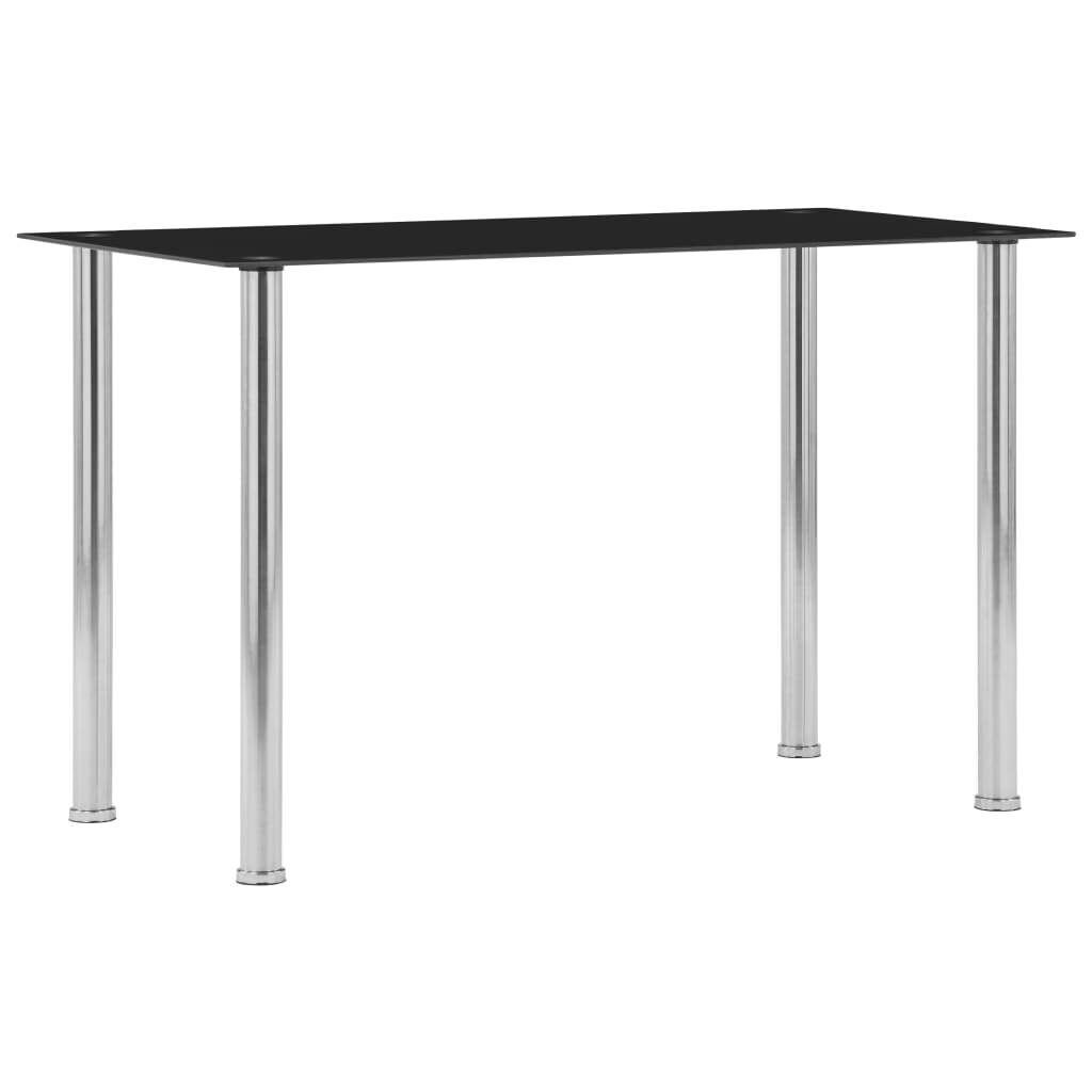 Dining Table Black Tempered Glass Dining Table Black Tempered Glass