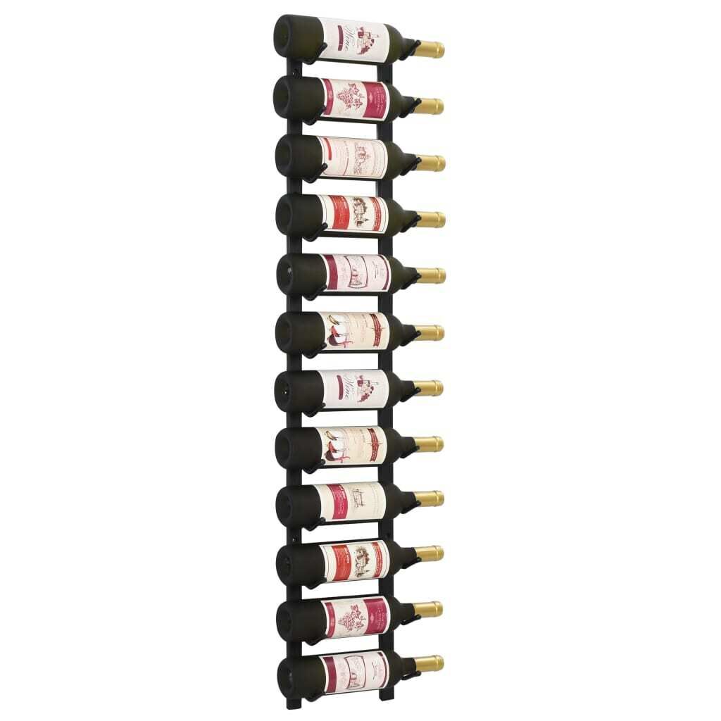 Wall Mounted Wine Rack for 12 Bottles Iron Wall Mounted Wine Rack for 12 Bottles Iron