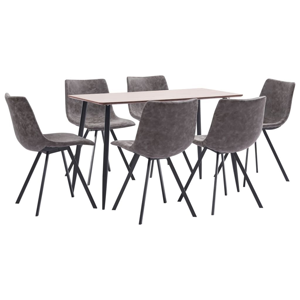 Dining Set Faux Leather Dining Set Faux Leather