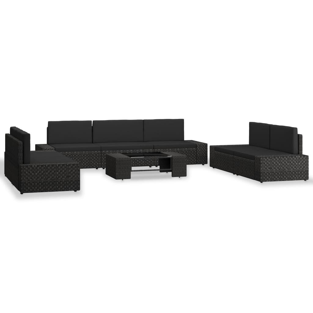 8 Piece Garden Lounge Set Poly Rattan 8 Piece Garden Lounge Set Poly Rattan
