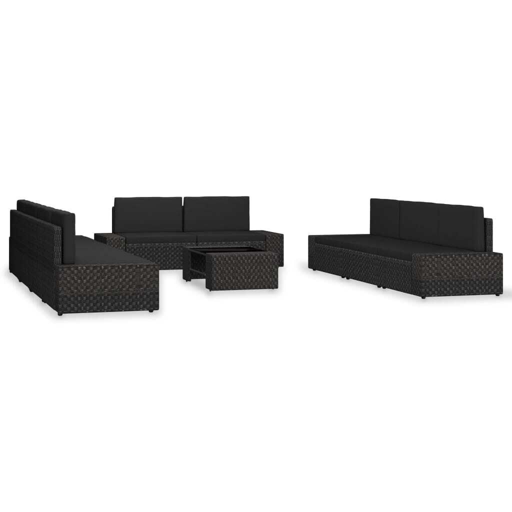 10 Piece Garden Lounge Set Poly Rattan 10 Piece Garden Lounge Set Poly Rattan