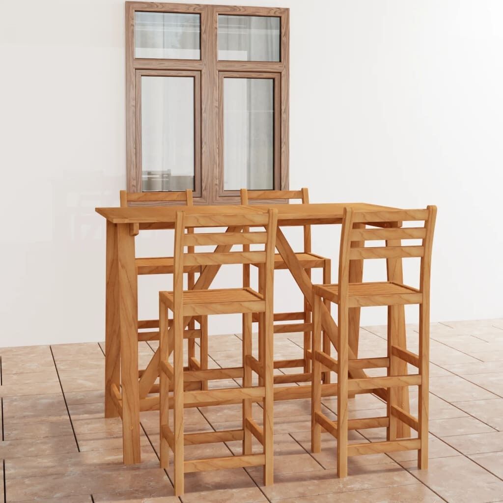 Outdoor Bar Set Solid Acacia Wood Outdoor Bar Set Solid Acacia Wood