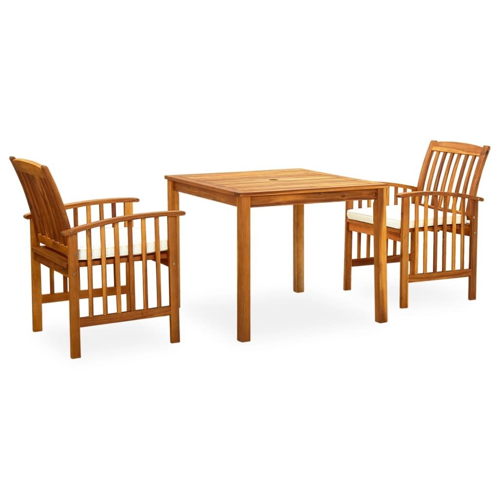 Garden Dining Set with Cushions Solid Acacia Wood Garden Dining Set with Cushions Solid Acacia Wood