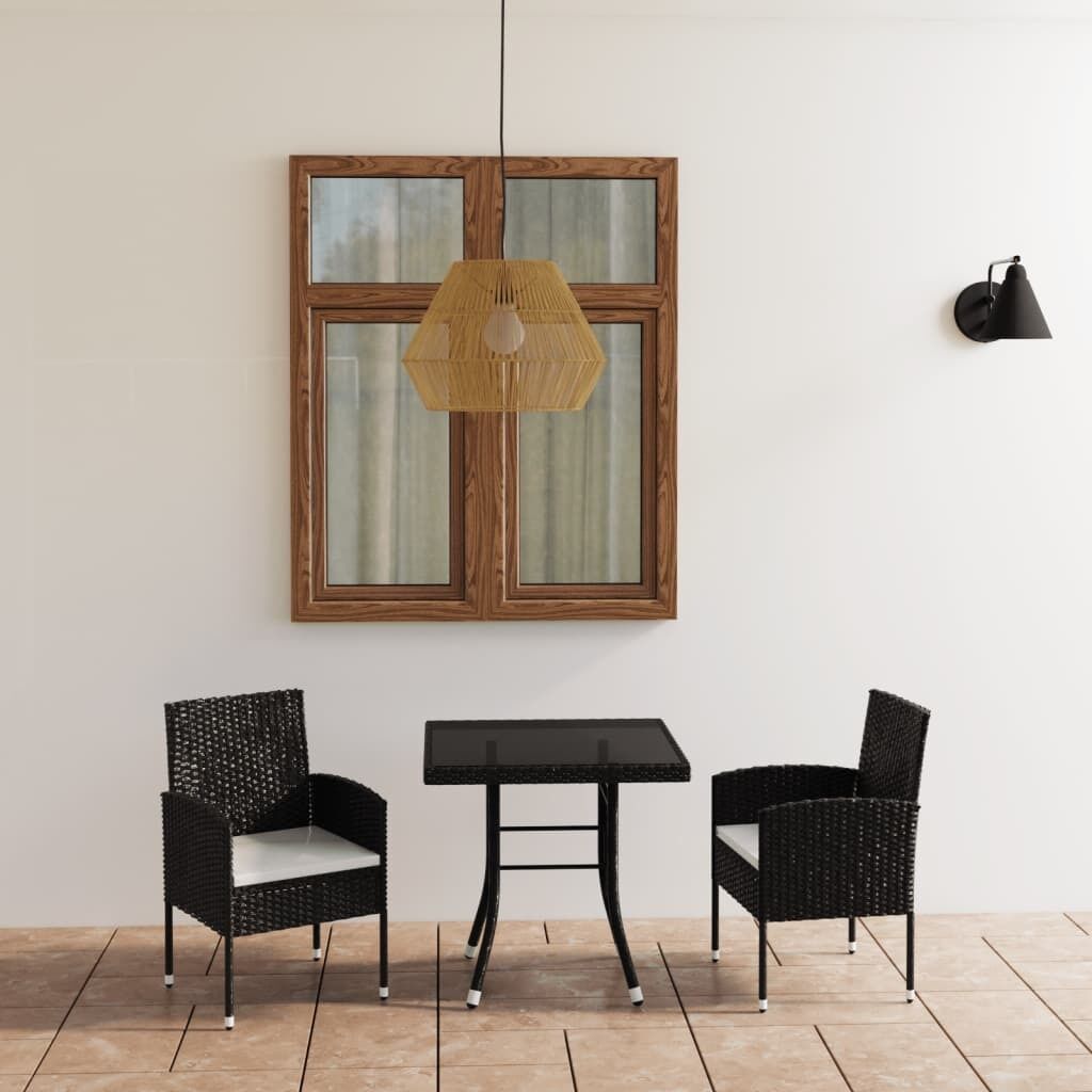3 Piece Garden Dining Set Poly Rattan 3 Piece Garden Dining Set Poly Rattan