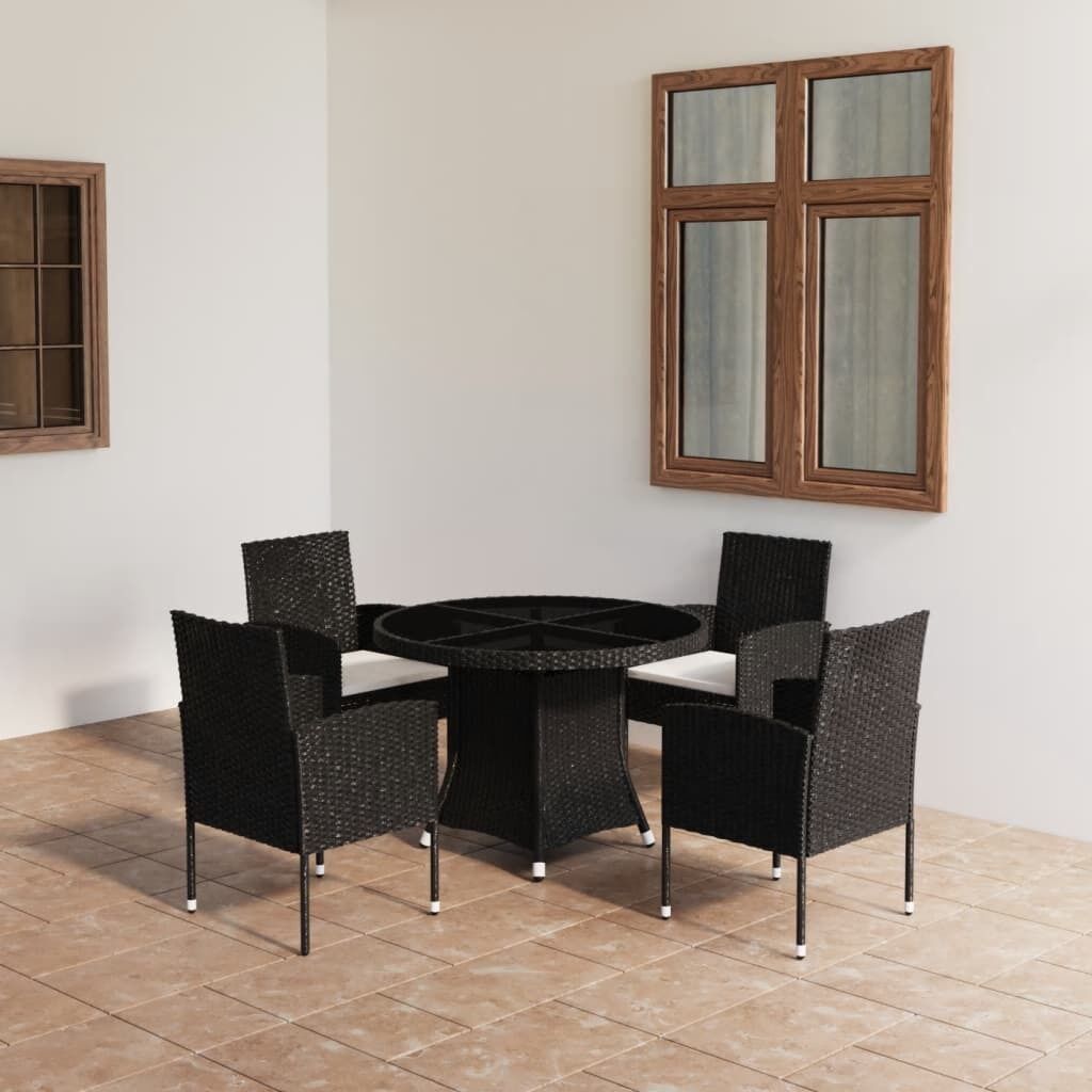 5 Piece Garden Dining Set Poly Rattan 5 Piece Garden Dining Set Poly Rattan