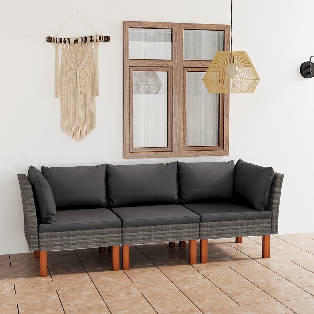 Garden Sofa with Cushions Poly Rattan Garden Sofa with Cushions Poly Rattan