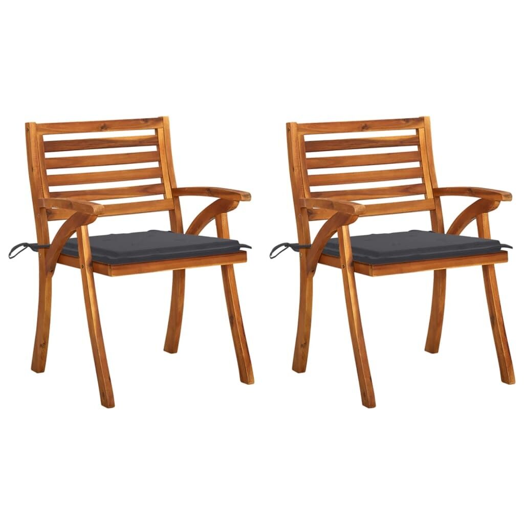 Garden Dining Chairs with Cushions Solid Acacia Wood Garden Dining Chairs with Cushions Solid Acacia Wood