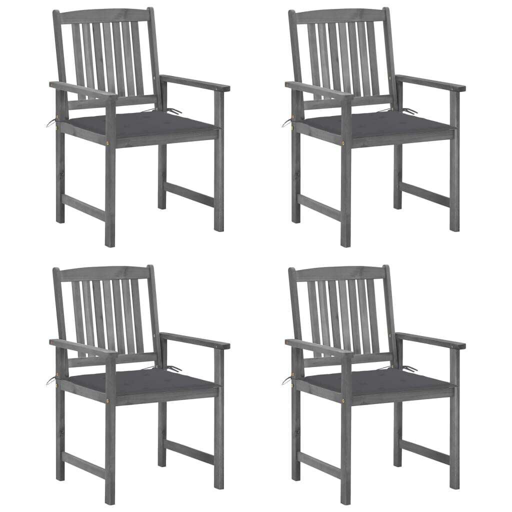 Garden Chairs with Cushions Solid Acacia Wood Garden Chairs with Cushions Solid Acacia Wood