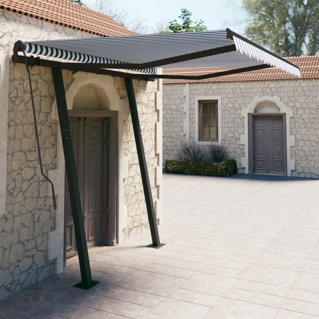 Manual Retractable Awning with Posts Manual Retractable Awning with Posts
