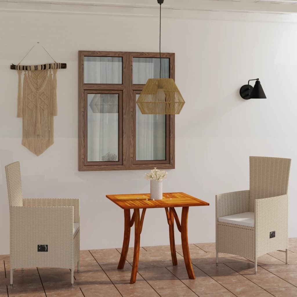 Garden Dining Set Beige Garden Dining Set Beige