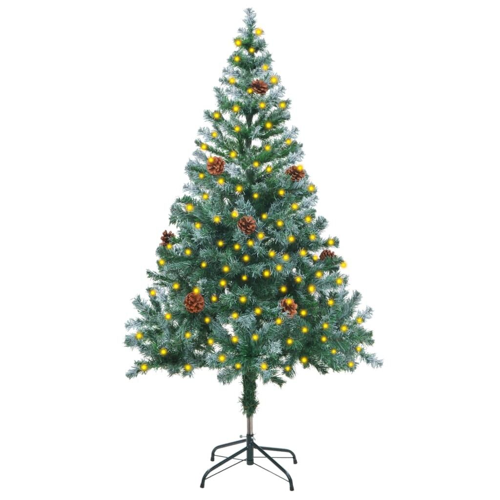 Frosted Christmas Tree with LEDs&Pinecones Frosted Christmas Tree with LEDs&Pinecones