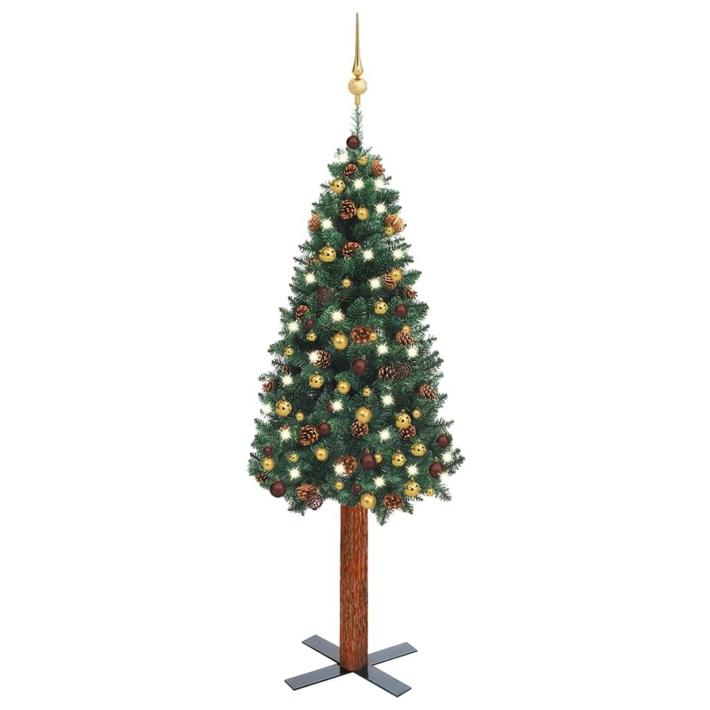 Slim Christmas Tree with LEDs&Ball Set Slim Christmas Tree with LEDs&Ball Set