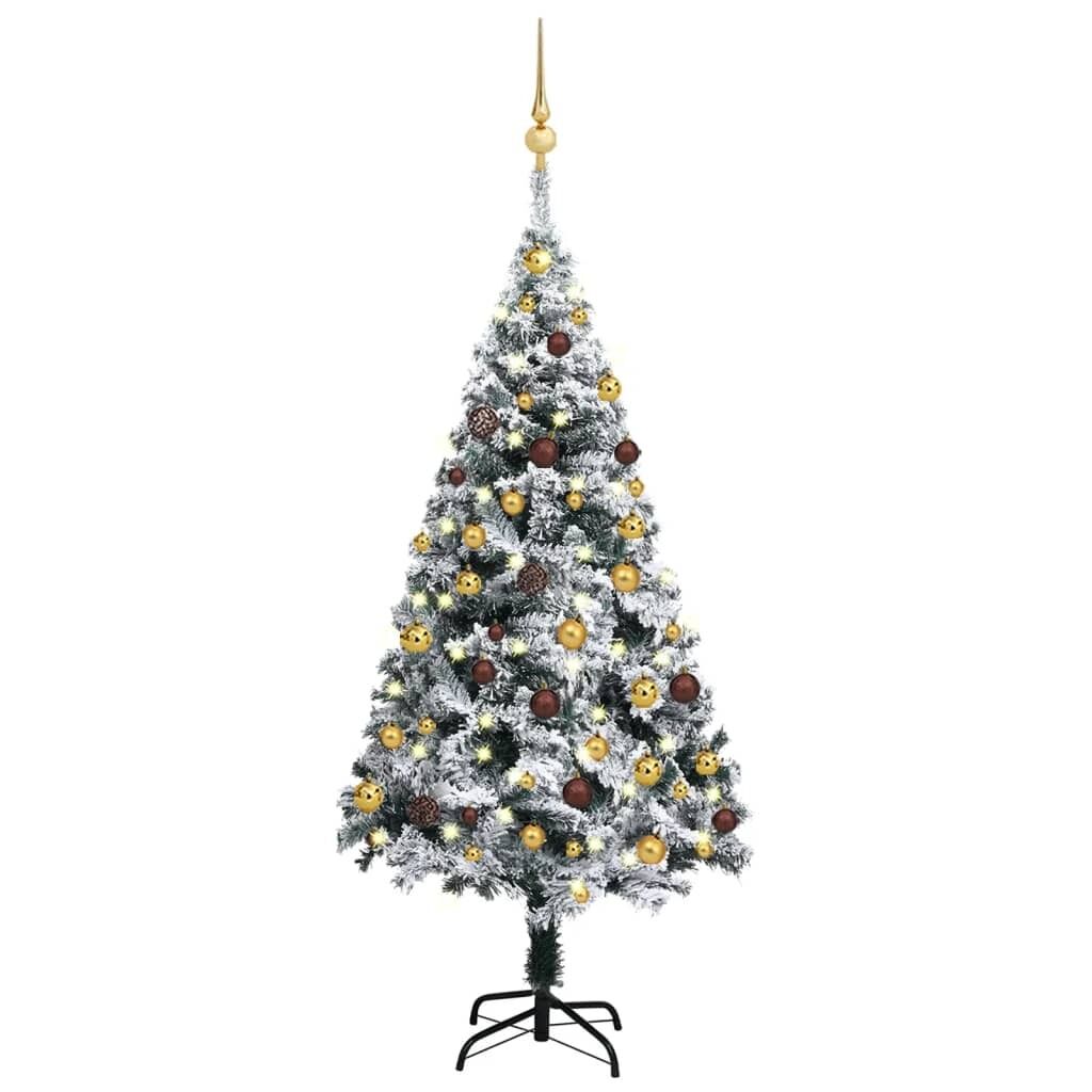 Artificial Christmas Tree with LEDs&Ball Set Green Artificial Christmas Tree with LEDs&Ball Set Green