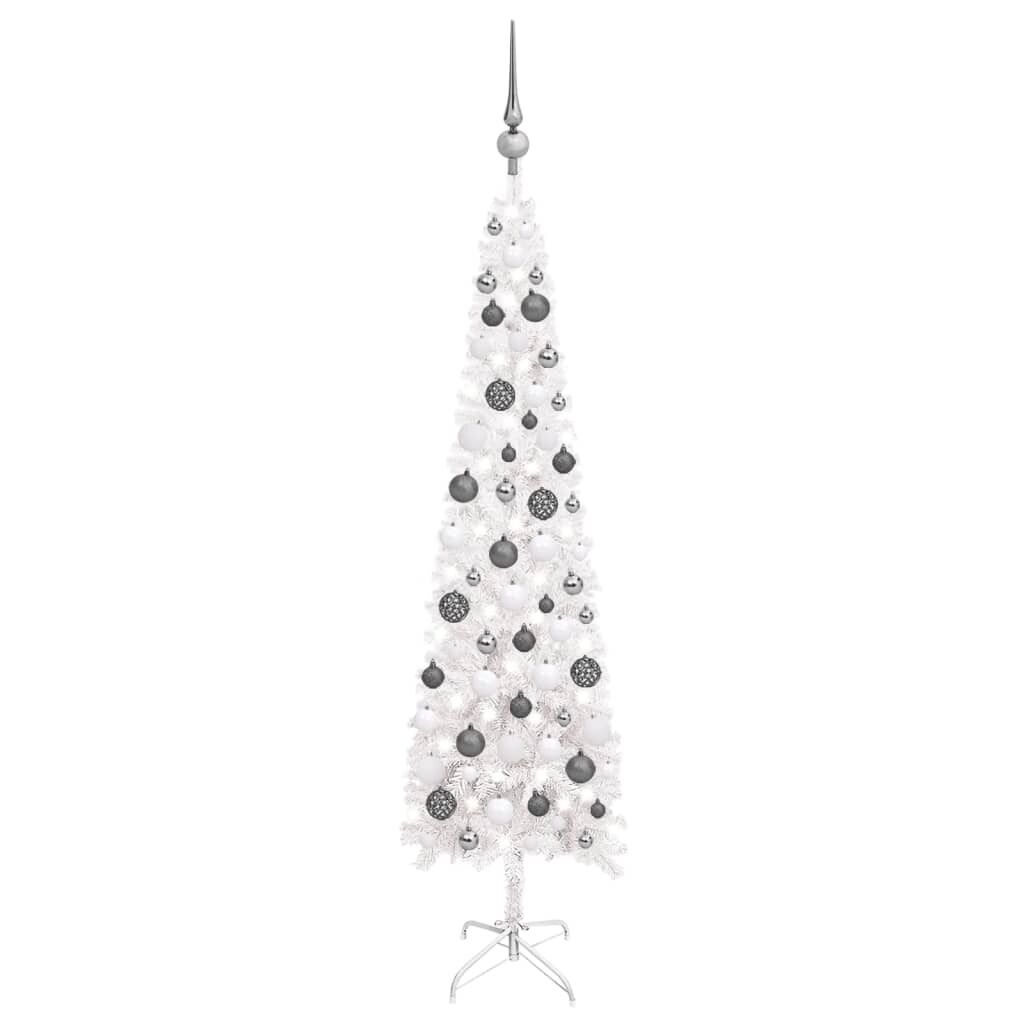 Slim Christmas Tree with LEDs&Ball Set Slim Christmas Tree with LEDs&Ball Set