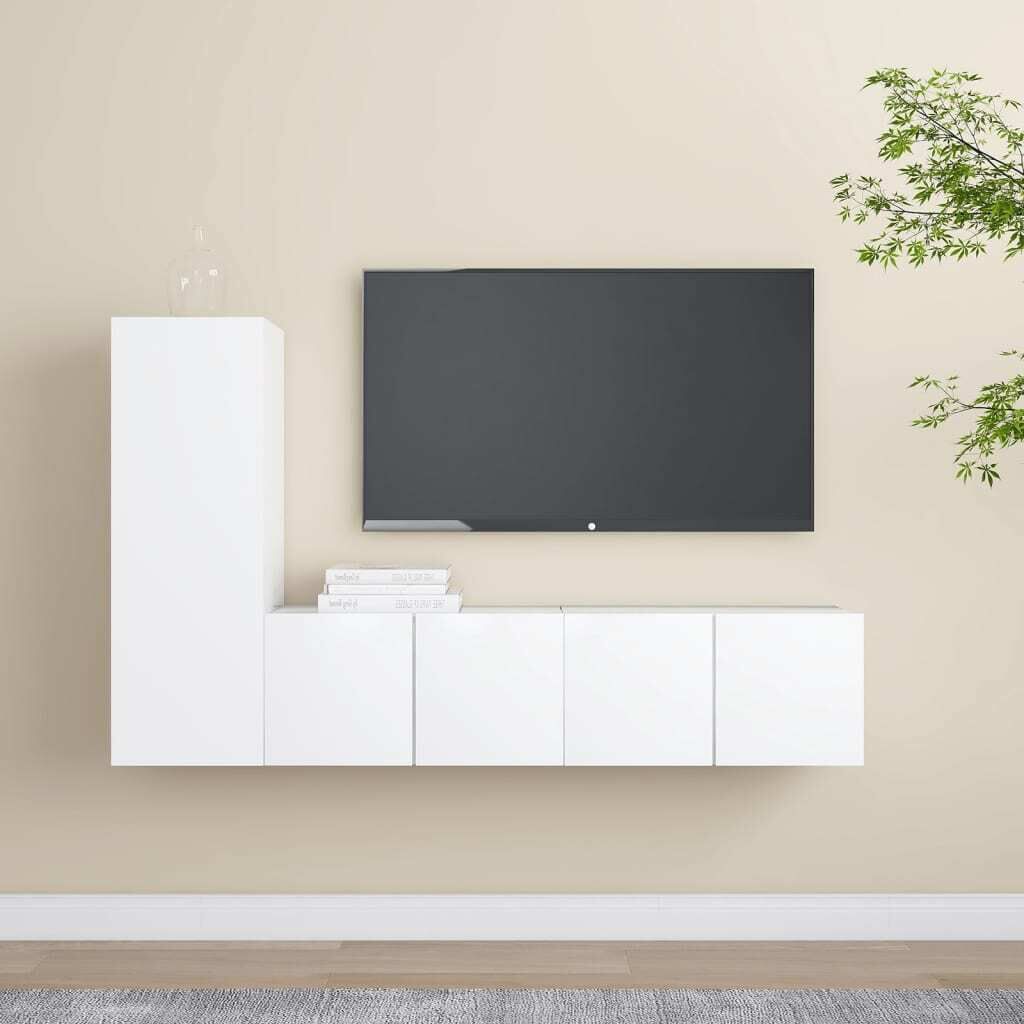 Brainerd 3 Piece TV Cabinet Set Engineered Wood Brainerd 3 Piece TV Cabinet Set Engineered Wood