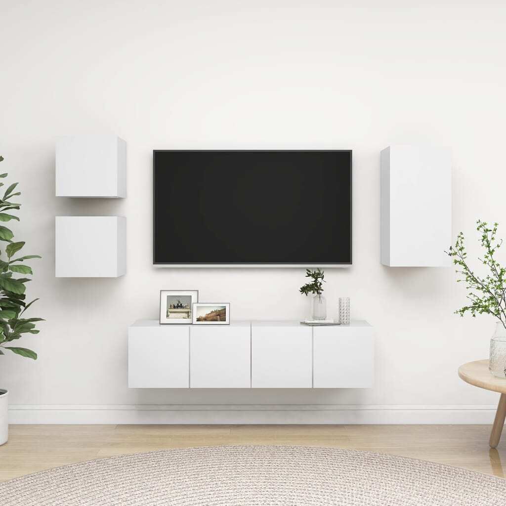 Olivehurst 5 Piece TV Cabinet Set Engineered Wood Olivehurst 5 Piece TV Cabinet Set Engineered Wood