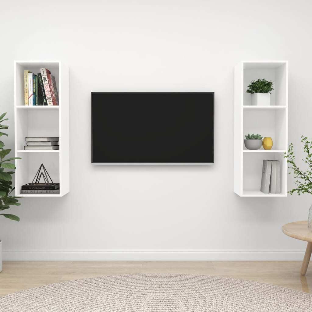 Picayune Wall-mounted TV Cabinets 2 pcs Engineered Wood Picayune Wall-mounted TV Cabinets 2 pcs Engineered Wood