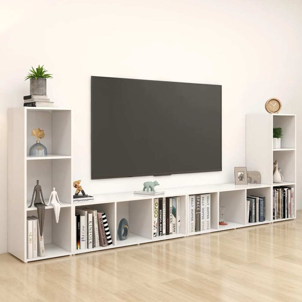Steiner TV Cabinets 4 pcs 107x35x37 cm Engineered Wood Steiner TV Cabinets 4 pcs 107x35x37 cm Engineered Wood