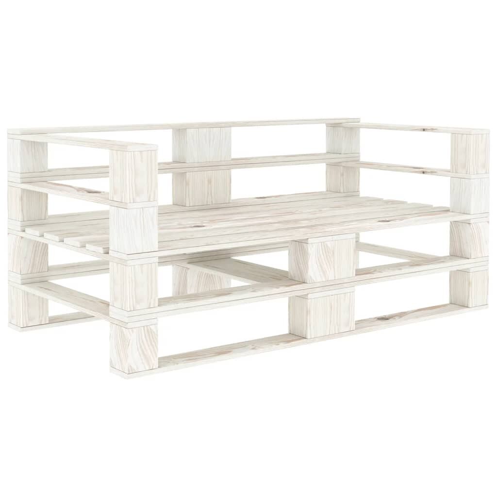 Garden 2-Seater Pallet Sofa Solid Pinewood Garden 2-Seater Pallet Sofa Solid Pinewood