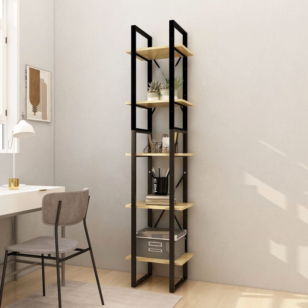 5-Tier Book Cabinet Pinewood 5-Tier Book Cabinet Pinewood