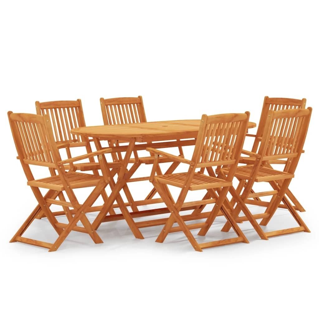 Folding Outdoor Dining Set Solid Eucalyptus Wood Folding Outdoor Dining Set Solid Eucalyptus Wood