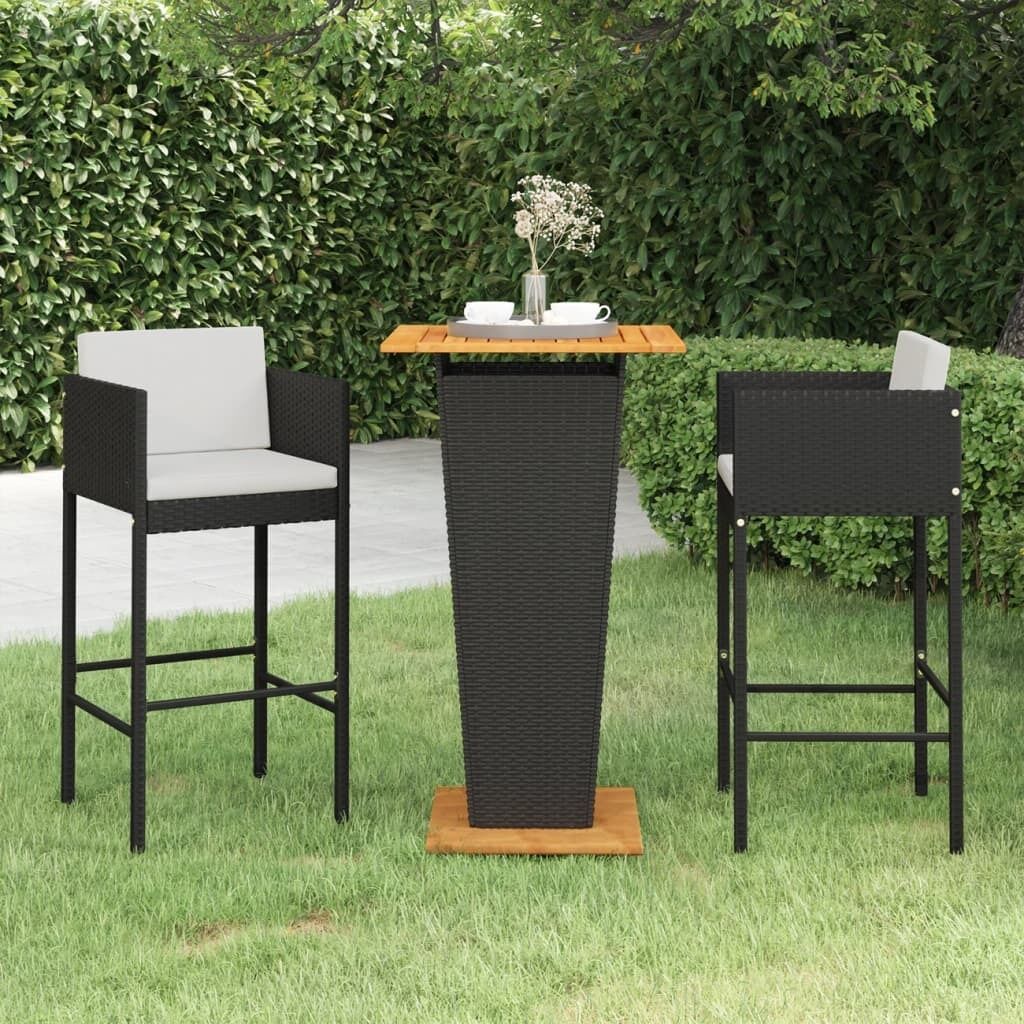 Garden Bar Set with Cushions Poly Rattan Garden Bar Set with Cushions Poly Rattan