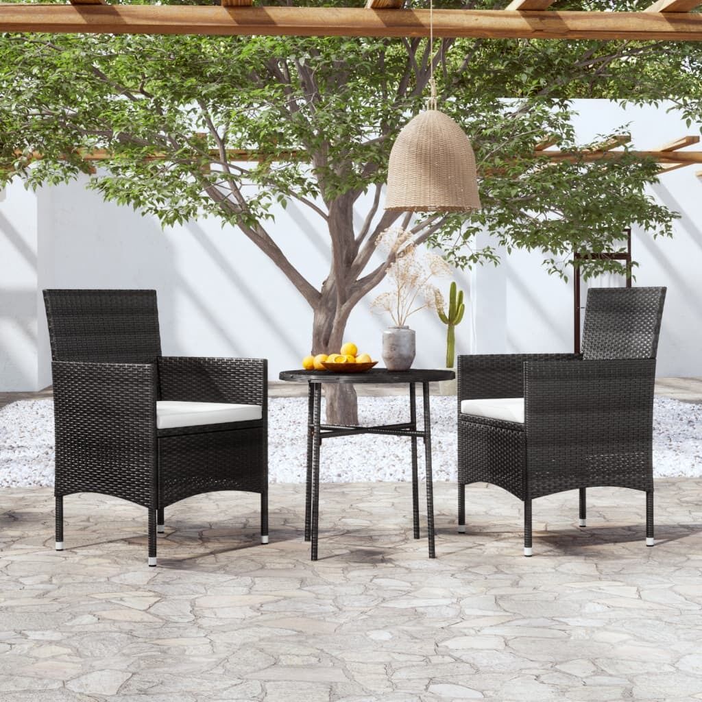 3 Piece Garden Dining Set Poly Rattan 3 Piece Garden Dining Set Poly Rattan