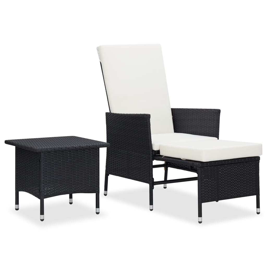 2 Piece Garden Lounge Set with Cushions Poly Rattan 2 Piece Garden Lounge Set with Cushions Poly Rattan