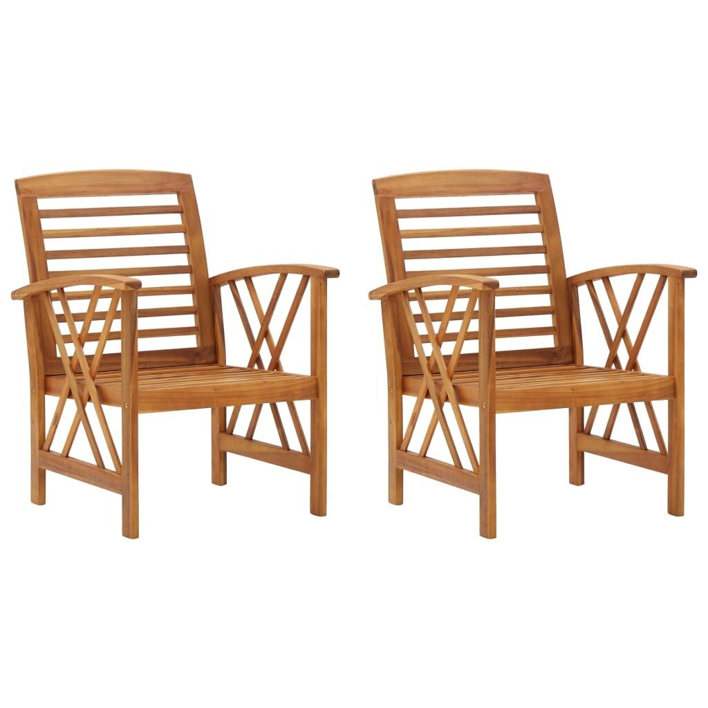 Garden Chairs 2 pcs Solid Acacia Wood Garden Chairs 2 pcs Solid Acacia Wood
