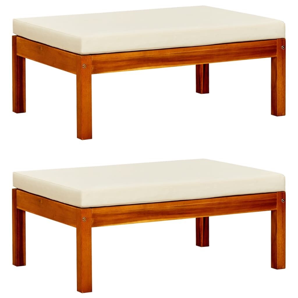 Garden Footrests 2 pcs Solid Acacia Wood Garden Footrests 2 pcs Solid Acacia Wood