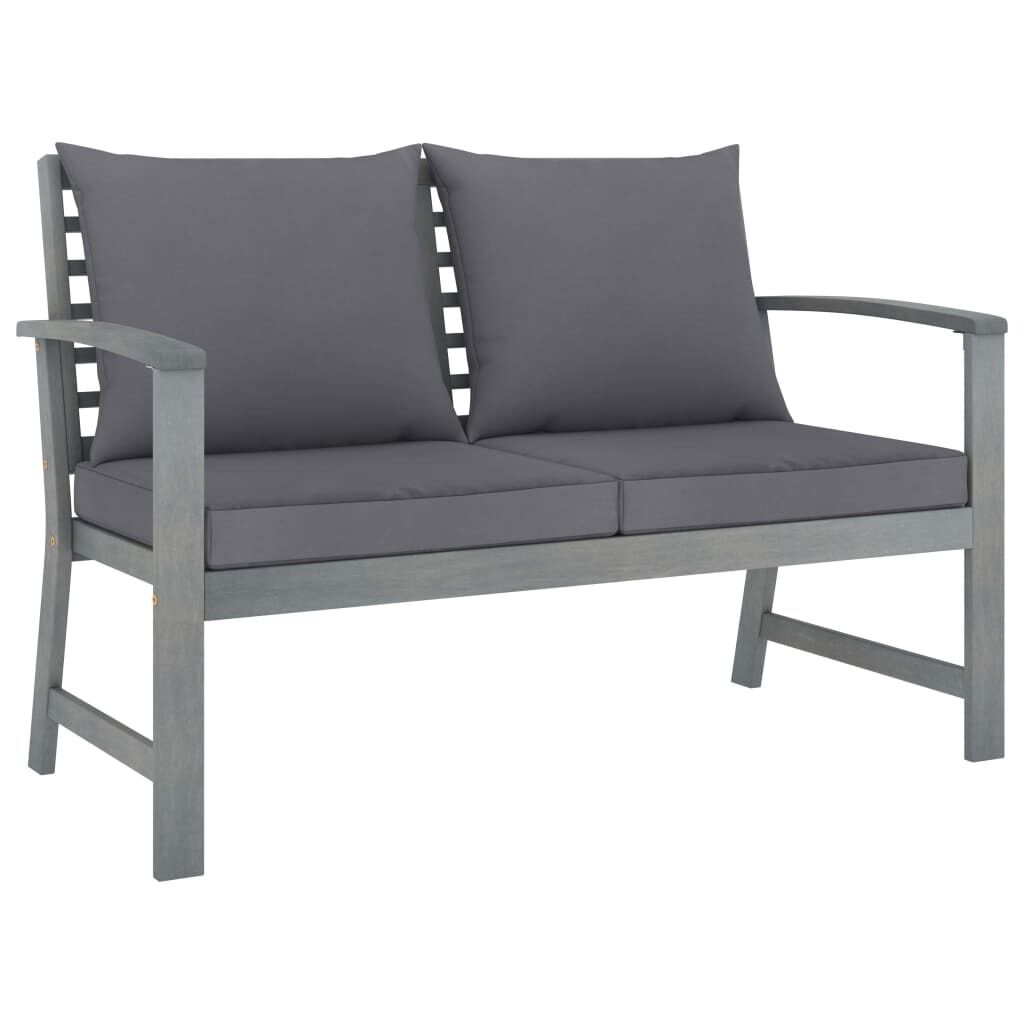 Garden Bench 120 cm with Cushion Solid Acacia Wood Garden Bench 120 cm with Cushion Solid Acacia Wood