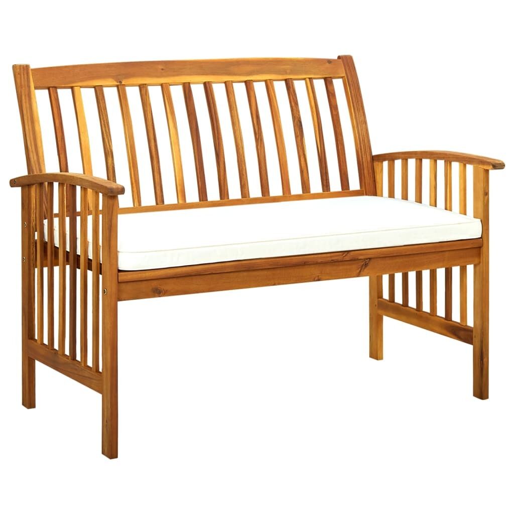 Garden Bench with Cushion Solid Acacia Wood Garden Bench with Cushion Solid Acacia Wood