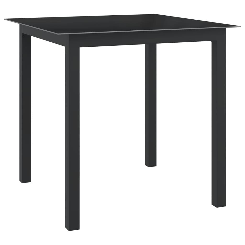 Garden Table Aluminium and Glass Garden Table Aluminium and Glass