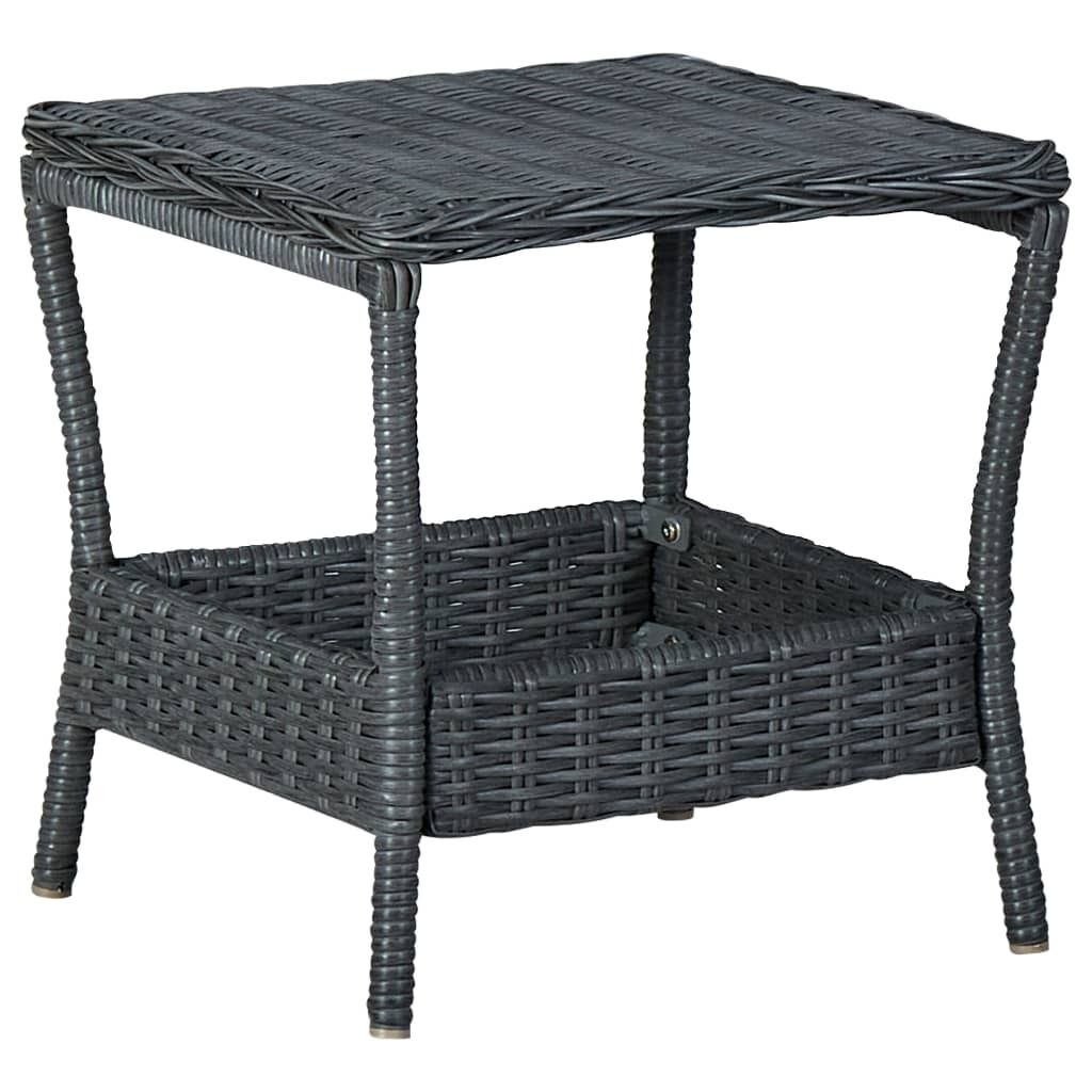 Garden Table 45x45x46.5 cm Poly Rattan Garden Table 45x45x46.5 cm Poly Rattan