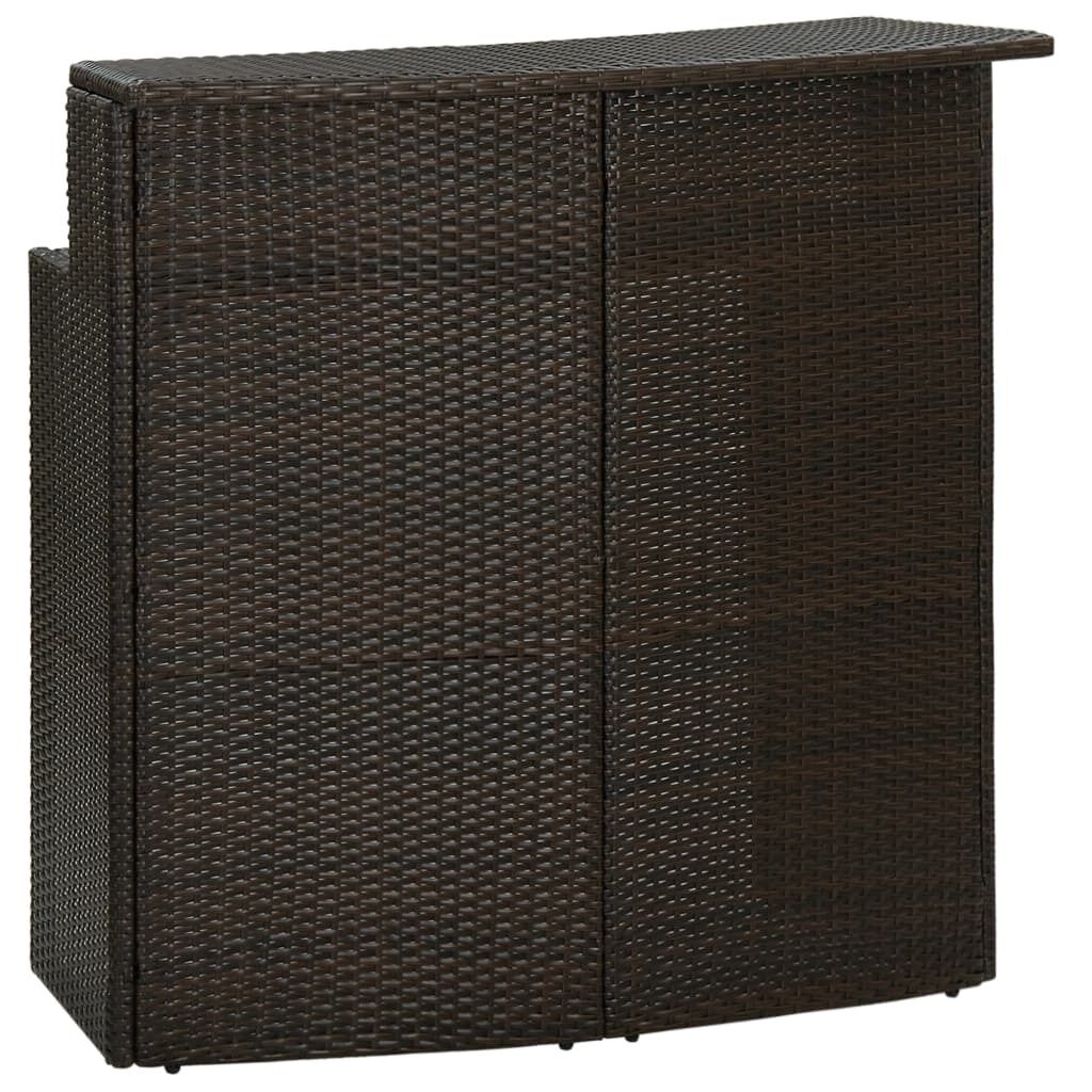 Garden Bar Table 120x55x110 cm Poly Rattan Garden Bar Table 120x55x110 cm Poly Rattan