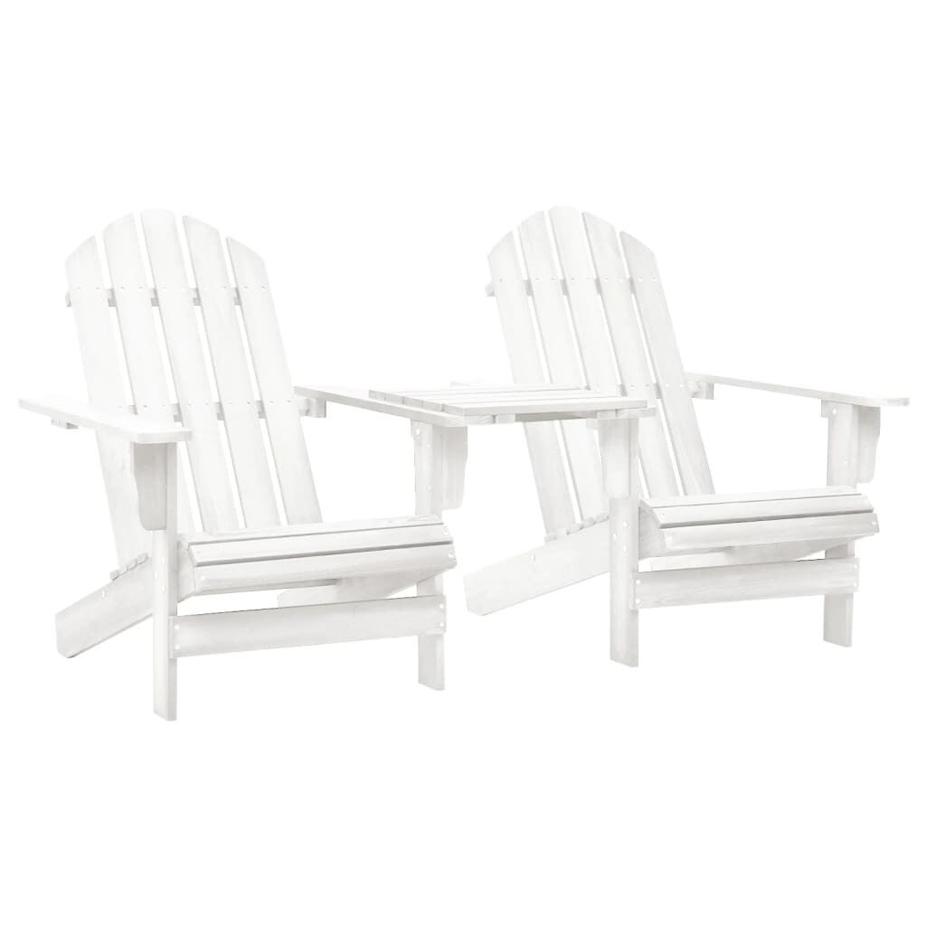 Garden Adirondack Chairs with Tea Table Solid Fir Wood Garden Adirondack Chairs with Tea Table Solid Fir Wood