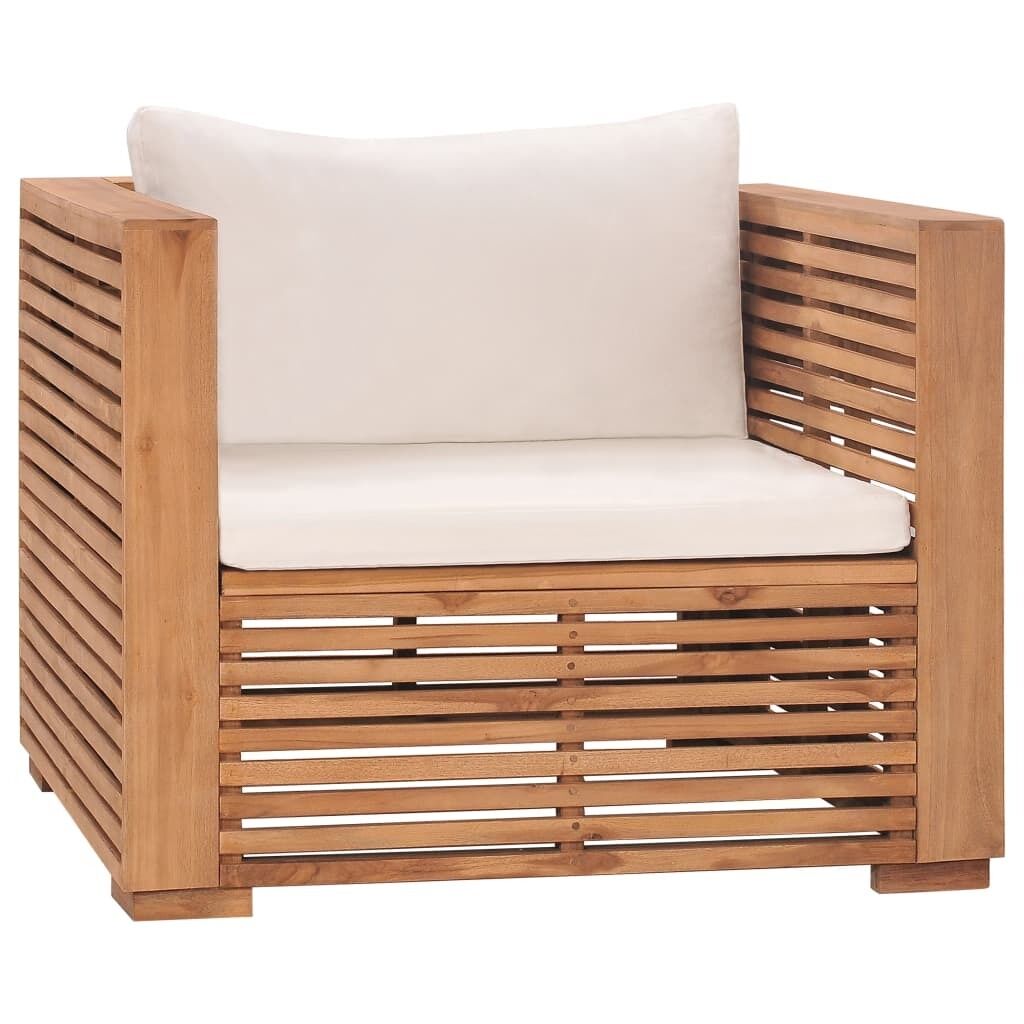 Garden Sofa Chair with Cushions Solid Teak Wood Garden Sofa Chair with Cushions Solid Teak Wood